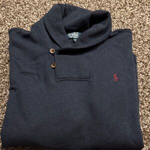 Polo by Ralph Lauren Men's Dark Blue Hoodie